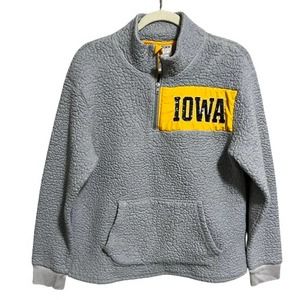 Pink University of Iowa Fleece 1/4 Zip Size‎ Medium